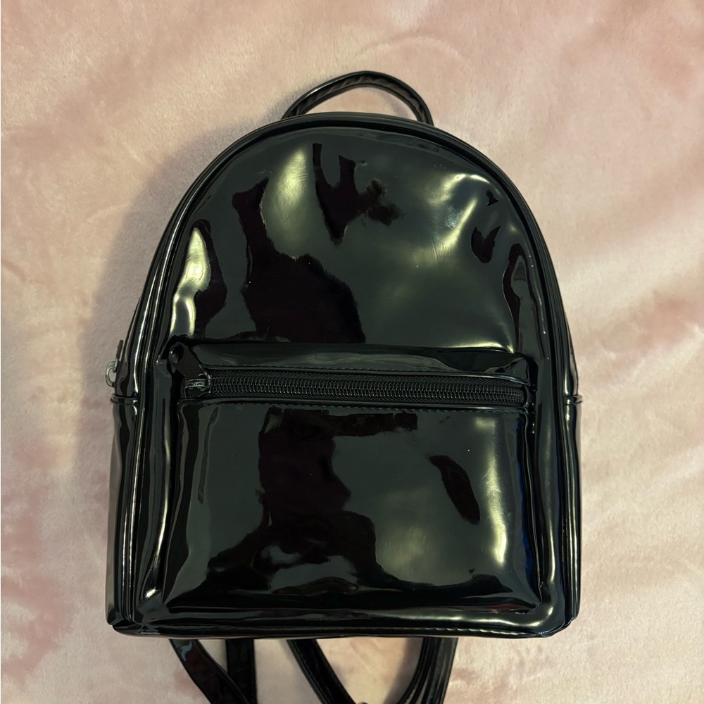 Black Leather Backpack